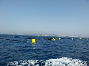 Polígono de cultivo de mejillón en mar abierto