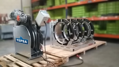 Maquina de soldar tubos de plastico