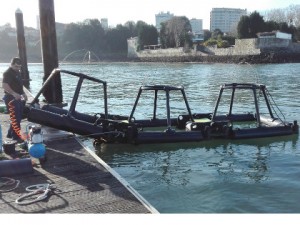 Structure flottante pour la recherche marine