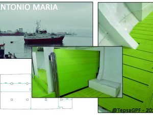 Aménagement intérieur de bateaux: « Buque Abrela » et « Antonio María »