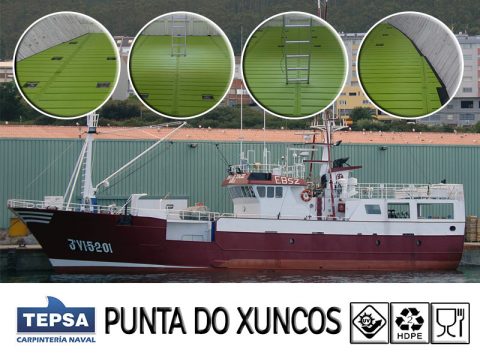 Nuevo suelo sintetico en Punta do Xuncos
