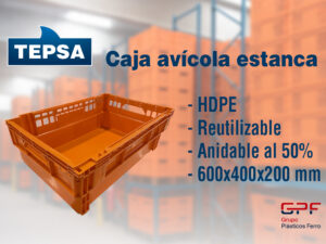 Nueva caja avícola alimentaria: la solución reutilizable, anidable y compatible que revoluciona el sector